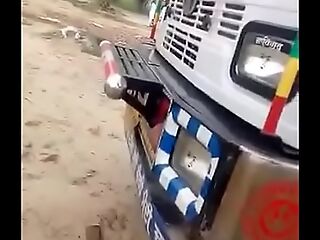 Indian lorry driver fucking in his cabin